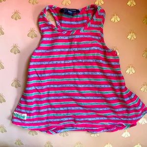 Ralph Lauren baby girls 2t pink striped tank top